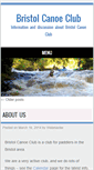 Mobile Screenshot of bristolcanoeclub.org.uk