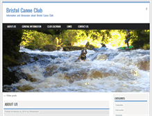 Tablet Screenshot of bristolcanoeclub.org.uk